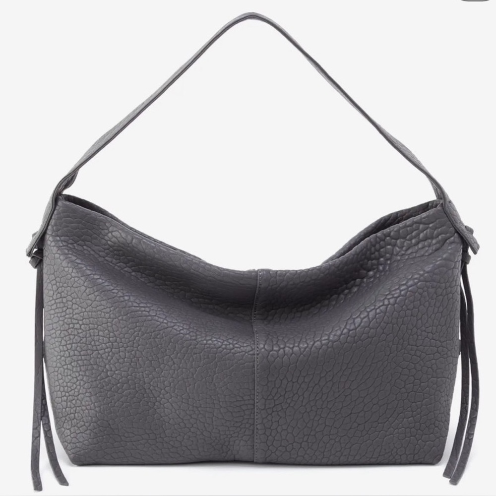 HOBO Gray Leather BONITA Shoulder Bag NWOT